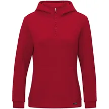 Jako Damen Zip Hoodie Pro Casual, Chilirot, 38