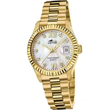 Lotus Edelstahl Damen Uhr Armbanduhr gold Elegant Classic D2UL18932/1 - Gold