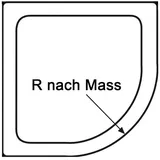 kundenspezifischer Radius