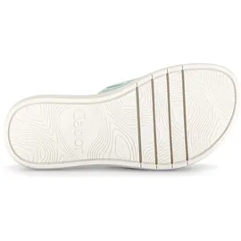Gabor Pantolette GABOR, Damen, Gr. 38, grün, Nappaleder, Schuhe Pantolette, Plateau, Schlupfschuh, Sommerschuh mit großer Zierschnalle