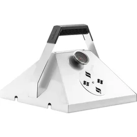 Thüros Grillhaube für Tischgrill 30 x 30 cm pflegeleicht weiß