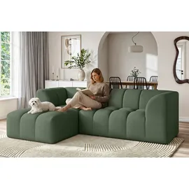 OTTO home Eckcouch Polyester L-Form 3-Sitzer Grün