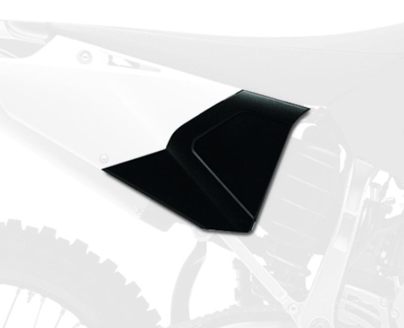 POLISPORT Schwarz neu gestaltete Airbox mit Airbox-Abdeckung Yamaha YZ125/250/250X, schwarz