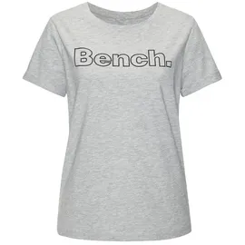 bench. loungewear Loungewear T-Shirt Grau/Weiß 32/34