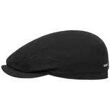 Stetson Flat Cap (1-St) Schirmmütze mit Schirm, Made in Germany schwarz 58 cm