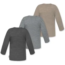 Normani Shirt Taupo beige | grau / anthrazit / weiß 62/68