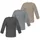 Normani Shirt Taupo beige | grau / anthrazit / weiß 62/68
