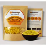 ecomladen 400g 100% Reine Bienenwachs Pastillen ohne Zusatzstoffe, natürliches Beeswax für Salben,Kosmetika,Seifen,Kerzenherstellung und Leder-/Holzpflege
