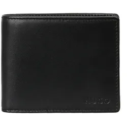 Geldbörse HUGO "Geldbörse Subway_Trifold", Damen, schwarz, Leder, Kleinlederwaren