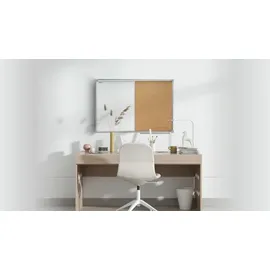 ALLboards Kombitafel 60 x 40 cm braun/weiß