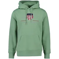 GANT Archive Shield Regular Fit Kapuzenpullover Kalamata Green 2XL