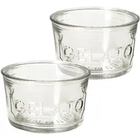 Mambocat 2er Set Gelato Eisbecher Glas 150ml