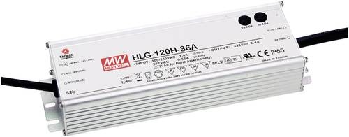 Mean Well HLG-120H-C350A LED-Treiber, LED-Trafo Konstantstrom 150W 0.35A 215 - 430 V/DC PFC-Schaltkr
