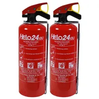 HELO24 Pulver-Feuerlöscher 2 x 1kg A1 rot