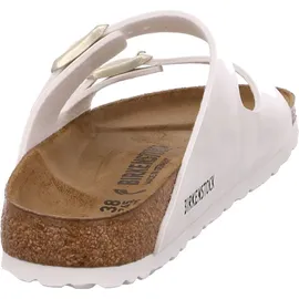 Birkenstock Arizona Birko-Flor Lack schmal patent white 37