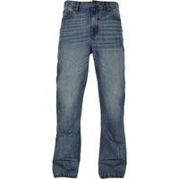 URBAN CLASSICS Flared Jeans Jeans blau