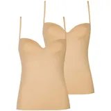 NINA VON C. BH-Hemd 2er Pack Secret Beige 75B