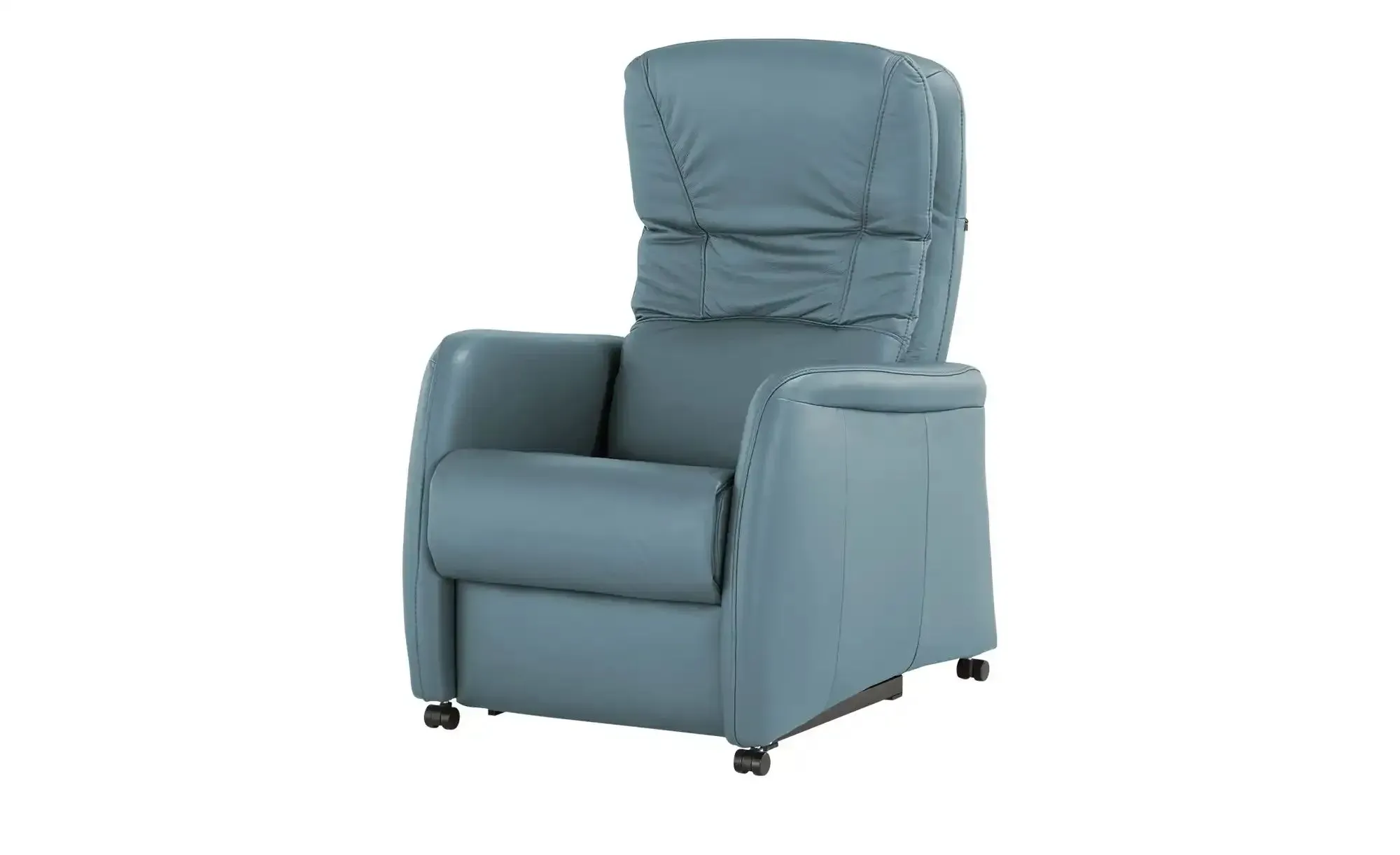 Hukla Ledersessel  Tobias , blau , Maße (cm): B: 75 H: 105 T: 88.0