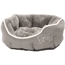 Dehner Hundebett Sammy oval 45 x 40 cm grau