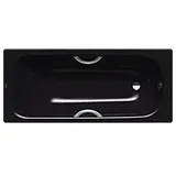 Kaldewei Saniform plus Badewanne 111700010701 160x70cm, ohne Effekt/Antislip, schwarz