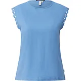 QS Flammgarntop mit Spitze Blau L