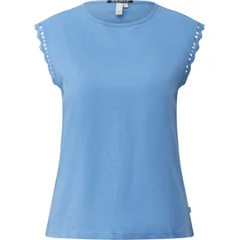 QS Flammgarntop mit Spitze Blau L