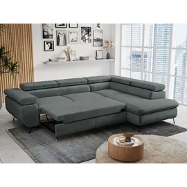 MKS Meble Ecksofa Grau 2-Sitzer