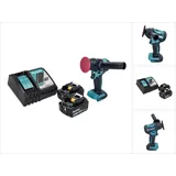 Makita DPV 300 RG Akku Schleifer Polierer 18 V 50 / 80 mm Brushless + 2x Akku 6,0 Ah + Ladegerät