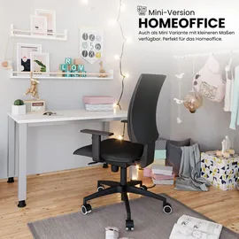 bümö Eckschreibtisch L-Form Weiß