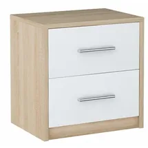 matkam möbel Nachtschrank 2S 40 x 41 x 35 cm Weiß