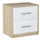 matkam möbel Nachtschrank 2S 40 x 41 x 35 cm Weiß