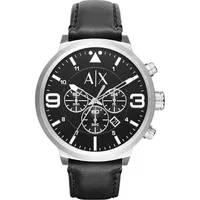 Armani Exchange Herren Uhr Armbanduhr Herrenuhr, Analog, Größe:Einheitsgröße, Farbe:Schwarz-schwarz,weiß