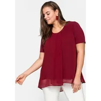 Sheego Blusenshirt im Lagenlook im Lagenlook, rot