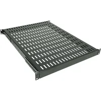 Logilink 19" Schwerlast-Fachboden, 1 HE (T)600 mm schwarz