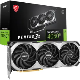 MSI GeForce RTX 4060 Ti Ventus 3X OC 8 GB GDDR6 V515-016R