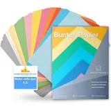 TK Gruppe Timo Klingler 120x Buntes Papier A4 120 g/m2 - Bastelpapier bunt - Buntpapier - Druckerpapier zum Basteln & Gestalten - Tonpapier & Tonkarton