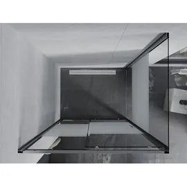 Mexen Apia ausziehbare Duschabtrennung 120 x 90 cm, Gestreift, Chrom - 840-120-090-01-20