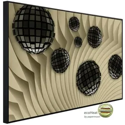 papermoon Infrarotheizung »EcoHeat - Abstrakt 3D Effekt«, Matt-Effekt - bunt