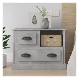 vidaXL Nachtschrank Betongrau 60 x 39 x 45 cm Grau