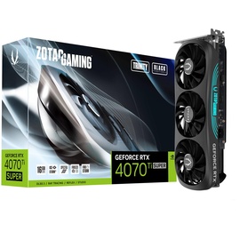 Zotac Gaming GeForce RTX 4070 Ti SUPER Trinity Black Edition, 16GB GDDR6X, HDMI, 3x DP (ZT-D40730D-10P)