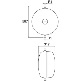 HEIMEIER Imi Pneumatex Druckausdehnungsgefäß Aquapresso ADF 50.10