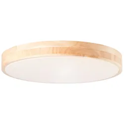 BRILLIANT Slimline LED Wand- und Deckenleuchte 49cm holz hell/weiß Innenleuchten   1x 60W LED integriert, 4800lm, 3000-6000K   Stufenlos dimmbar