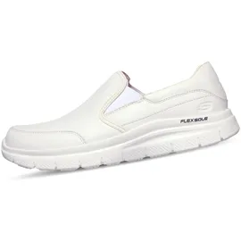 SKECHERS Flex Advantage Sr Bronwood Küchenschuhe, White Leather, 42