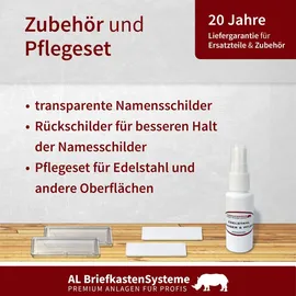 AL Briefkastensysteme Standbriefkasten Edelstahl