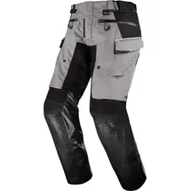 LS2 Apollo wasserdichte Motorrad Textilhose, grau/schwarz, 3XL