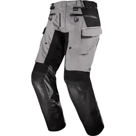 LS2 Apollo wasserdichte Motorrad Textilhose, grau/schwarz, 3XL