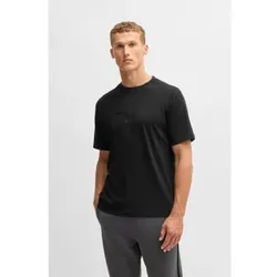 BOSS für Herren. 50530997 Entspanntes T-Shirt mit saisonaler Illustration
schwarz (S), Lässig, Baumwolle, Kurzarm