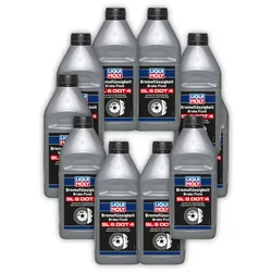 10x 1L LIQUI MOLY 21168 Bremsflüssigkeit SL6 DOT 4 Bremse Flüssigkeit Brake