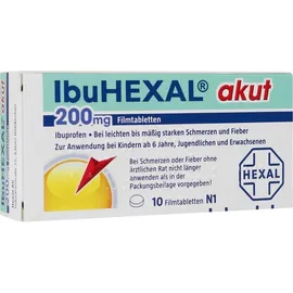 Hexal IBUHEXAL akut 200 Filmtabletten 10 St