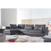 JVmoebel Ecksofa Sofa Leder Eck Garnitur Landschaft L Form Luxus Wohn Polster Couch, Made in Europa schwarz